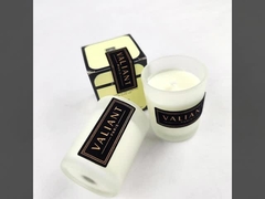 금형 고온 압축 된 엠보스드 벨벳 플럭싱 접착 스티커, 촛불, 향수용품에 적합