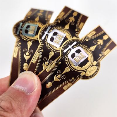 주문 고품질 시가 라벨 스티커 제품 자체 디자인 online manufacture