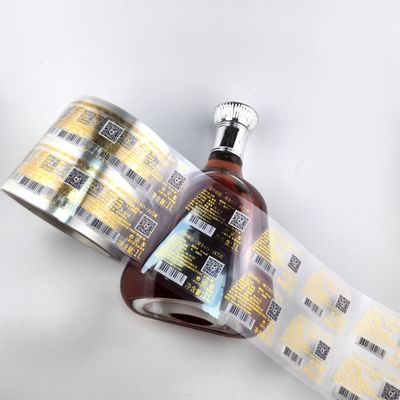 주문 투명한 친환경 맞춤형 롤 라벨 맞춤 금 필름 스티커 자착 online manufacture