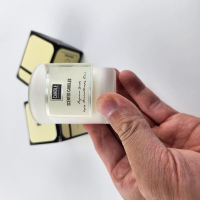 주문 OEM 사용자 지정 촛불 라벨 인쇄 개인화 스팟 UV 금속 촛불 라벨 online manufacture