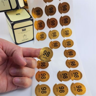 주문 OEM 사용자 지정 방수 촛불 경고 스티커 간단한 촛불 라벨 online manufacture