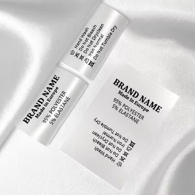 주문 사틴 실크 인쇄 의류 라벨 직물 셔츠 목 라벨 관리 라벨 의류 online manufacture