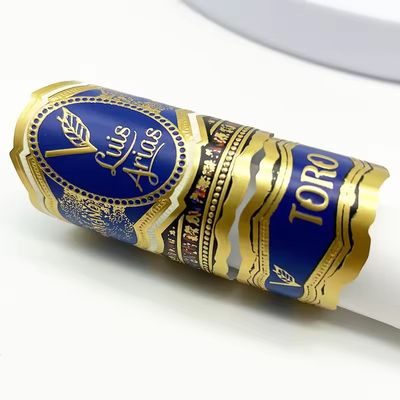 주문 Custom Logo Cigar Label with Full-automatic Production and Customized Shape for Premium Branding online manufacture