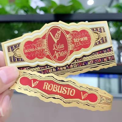 주문 Personalized Customized Shape Cigar Label with ISO9001 Certification for Premium Cigar Bands online manufacture