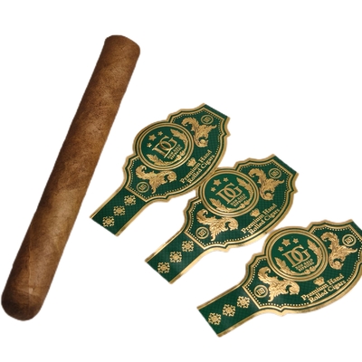 좋은 가격 High Quality Custom Cigar Ring Label Sticker Waterproof  OEM Vinyl UV Printed Cigar Ring Private Branding Cigar Label Sticker 온라인으로