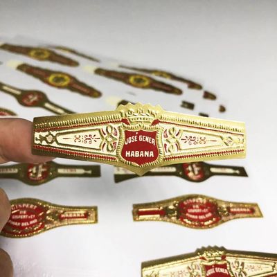 좋은 가격 ISO9001 Certified Waterproof Cigar Label with Custom Logo and Gold Foil Embossing for Premium Cigar Bands 온라인으로